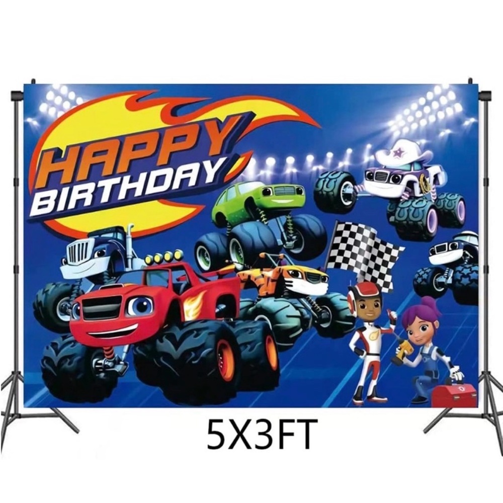 Blaze birthday decorations
